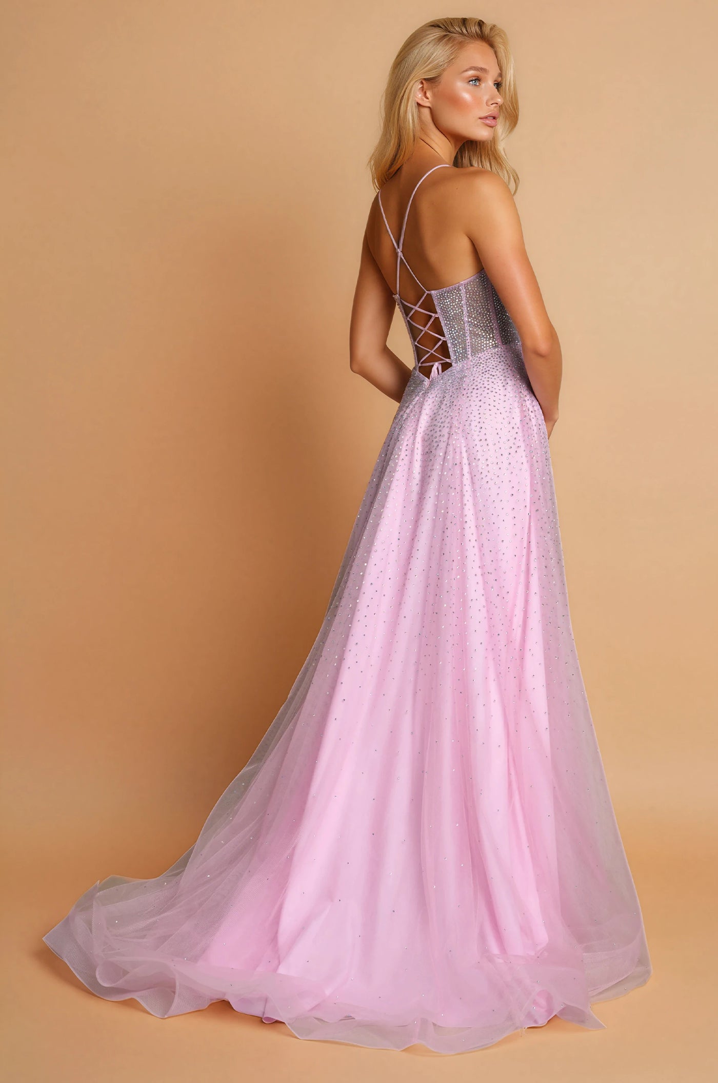 Vestido de Graduación Largo Rosa Vestido de Gala Sexy Rosa