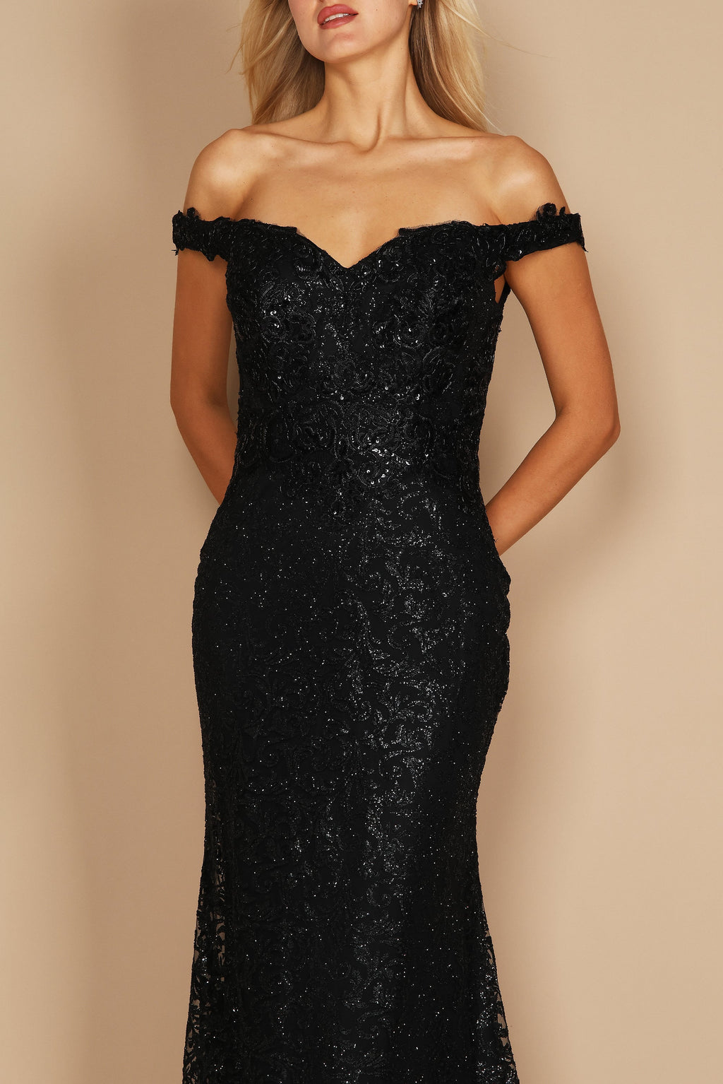 Kos Couture Vestido de Noche Ajustado Corte Sirena Formal