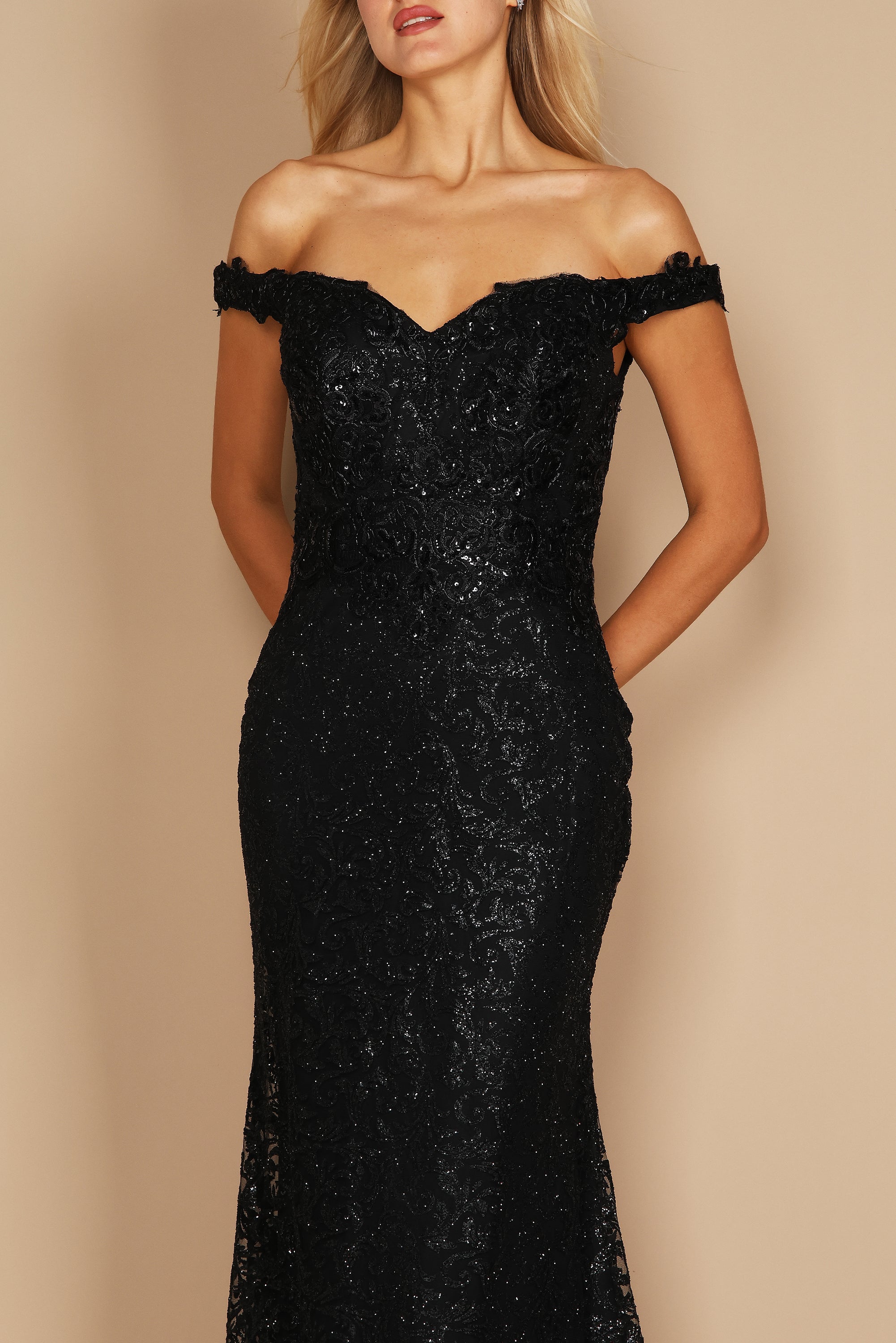 Kos Couture Vestido de Noche Ajustado Corte Sirena Formal