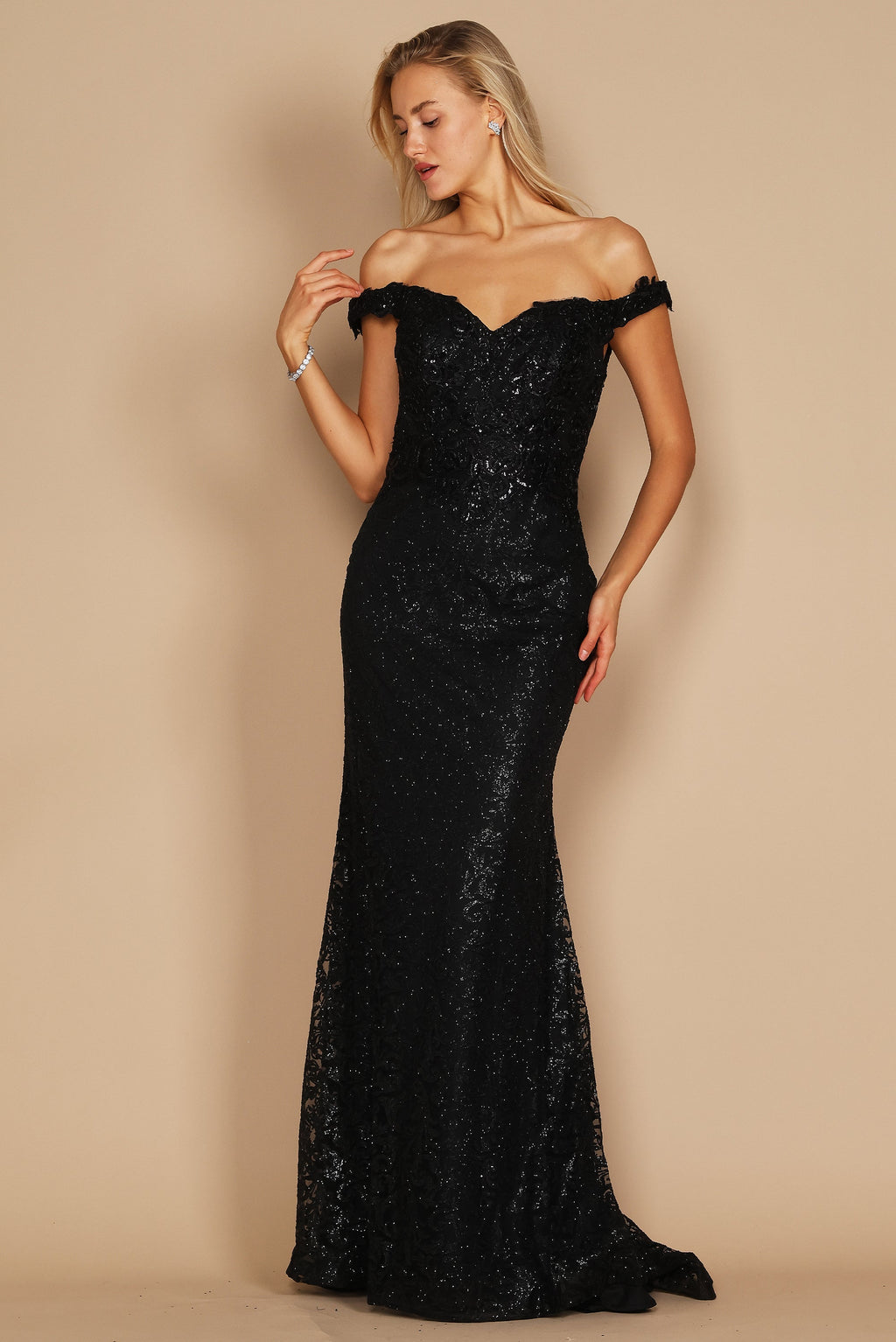 Kos Couture Vestido de Noche Ajustado Corte Sirena Formal