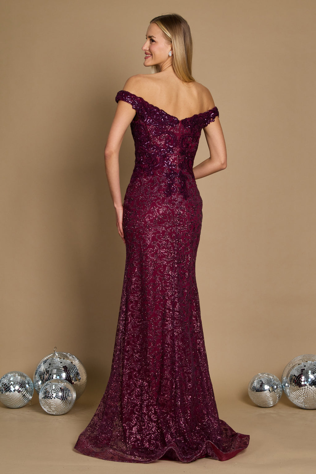 Kos Couture Vestido de Noche Ajustado Corte Sirena Formal