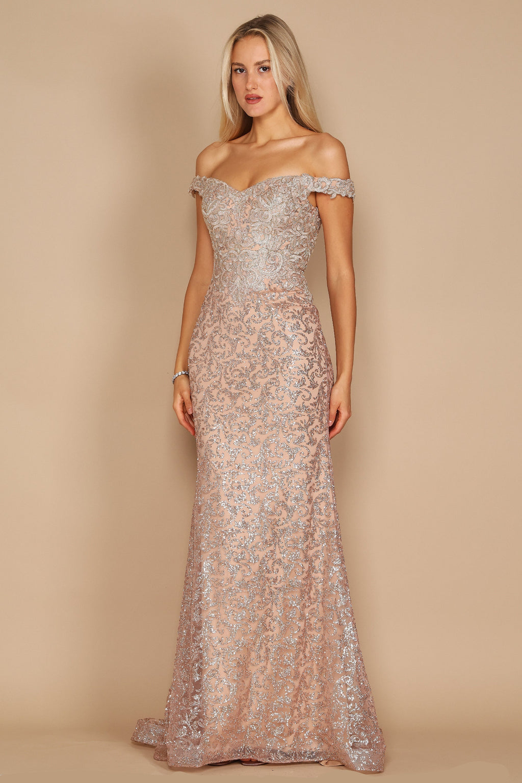 Kos Couture Vestido de Noche Ajustado Corte Sirena Formal