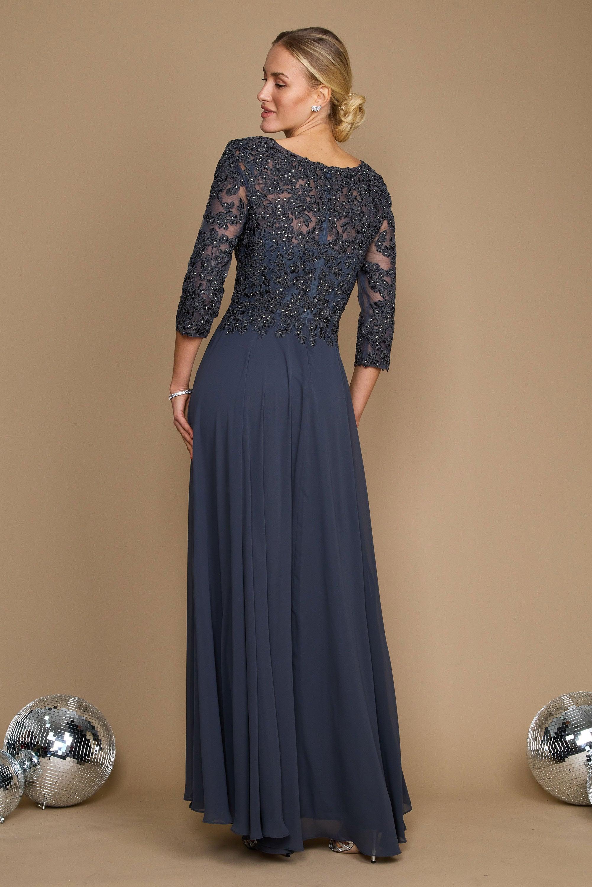 Kos Couture Vestido Largo Formal para la Madre de la Novia