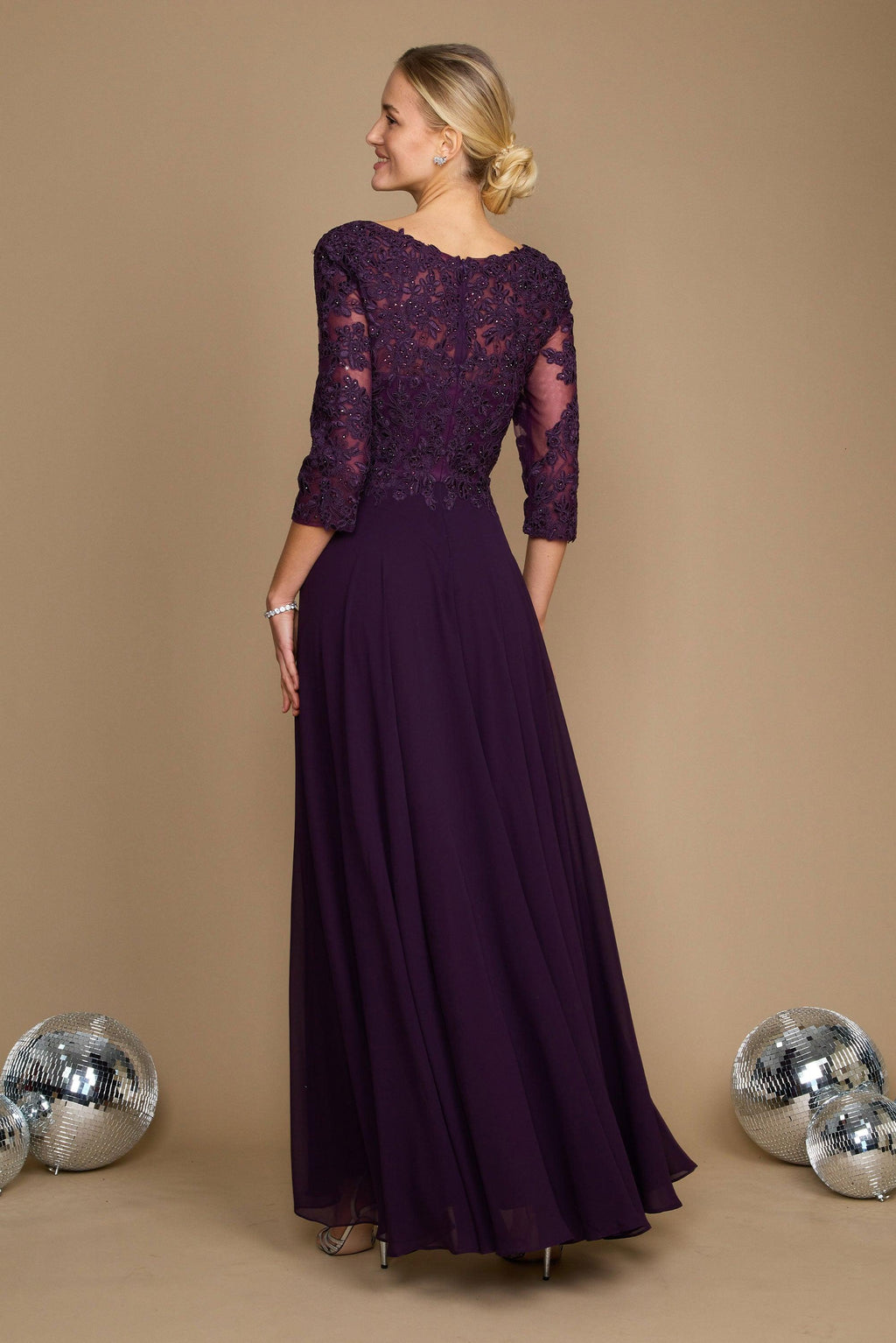 Kos Couture Vestido Largo Formal para la Madre de la Novia