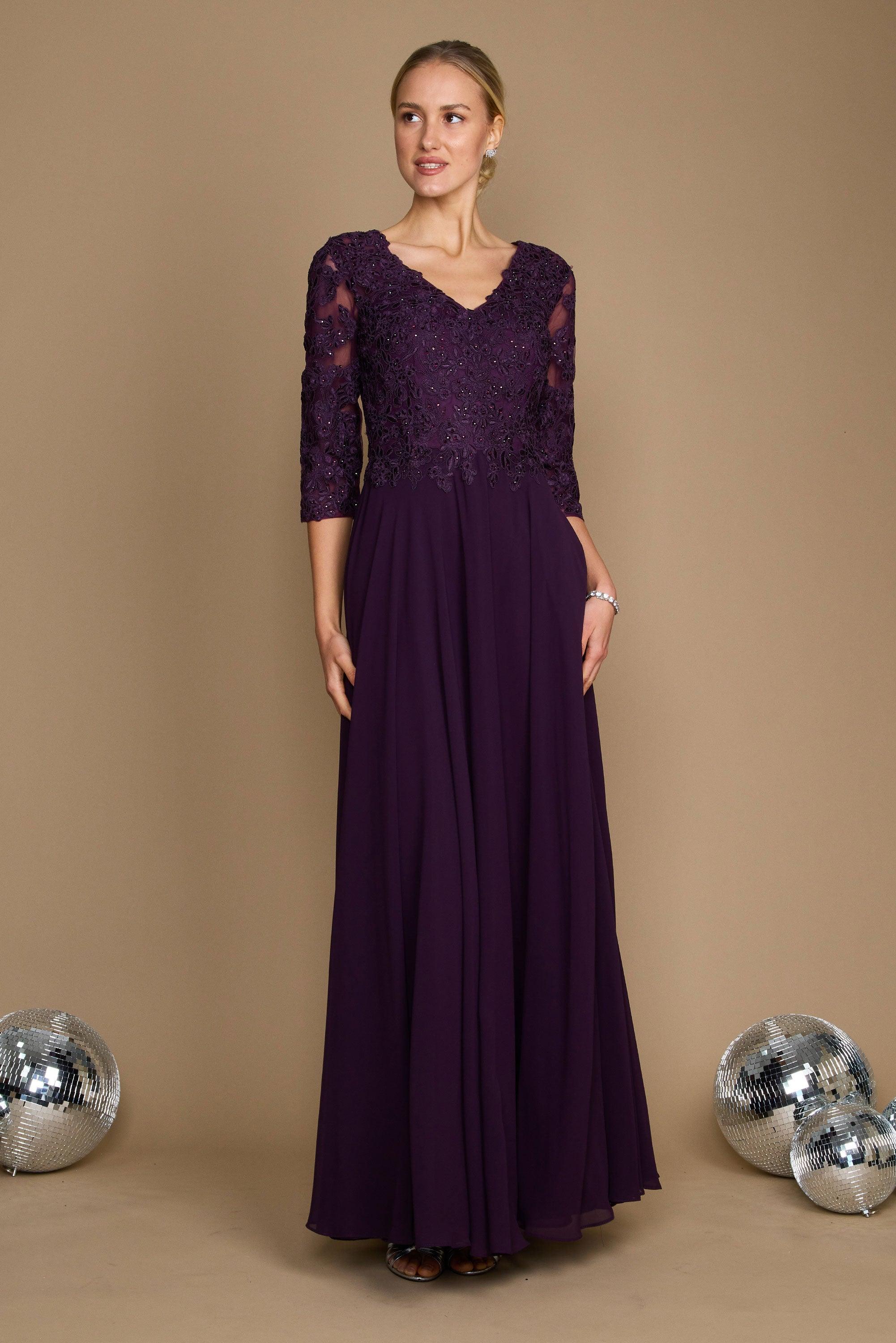 Kos Couture Vestido Largo Formal para la Madre de la Novia