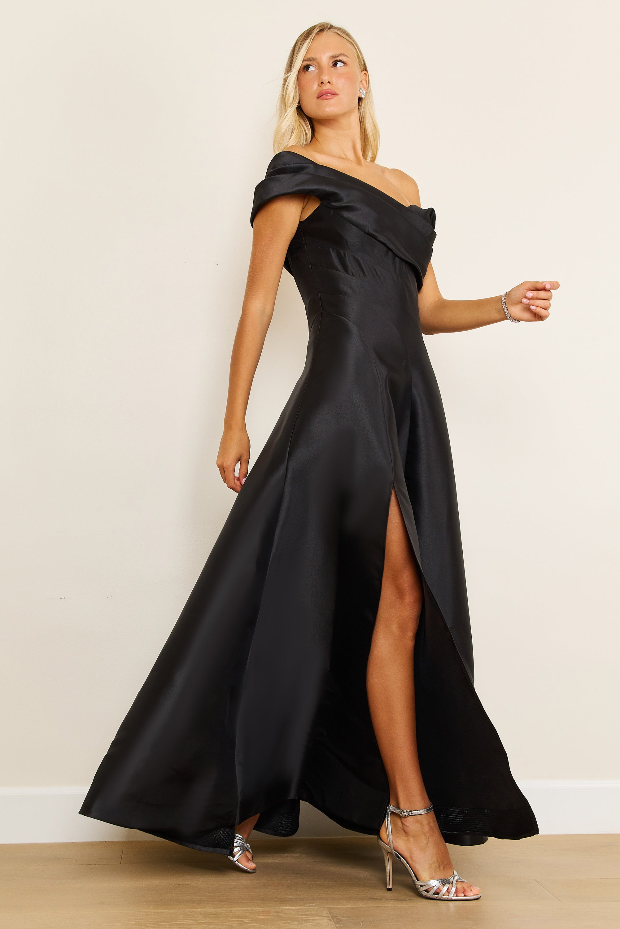 Kos Couture Vestido Largo Formal de Gala de Un Hombro