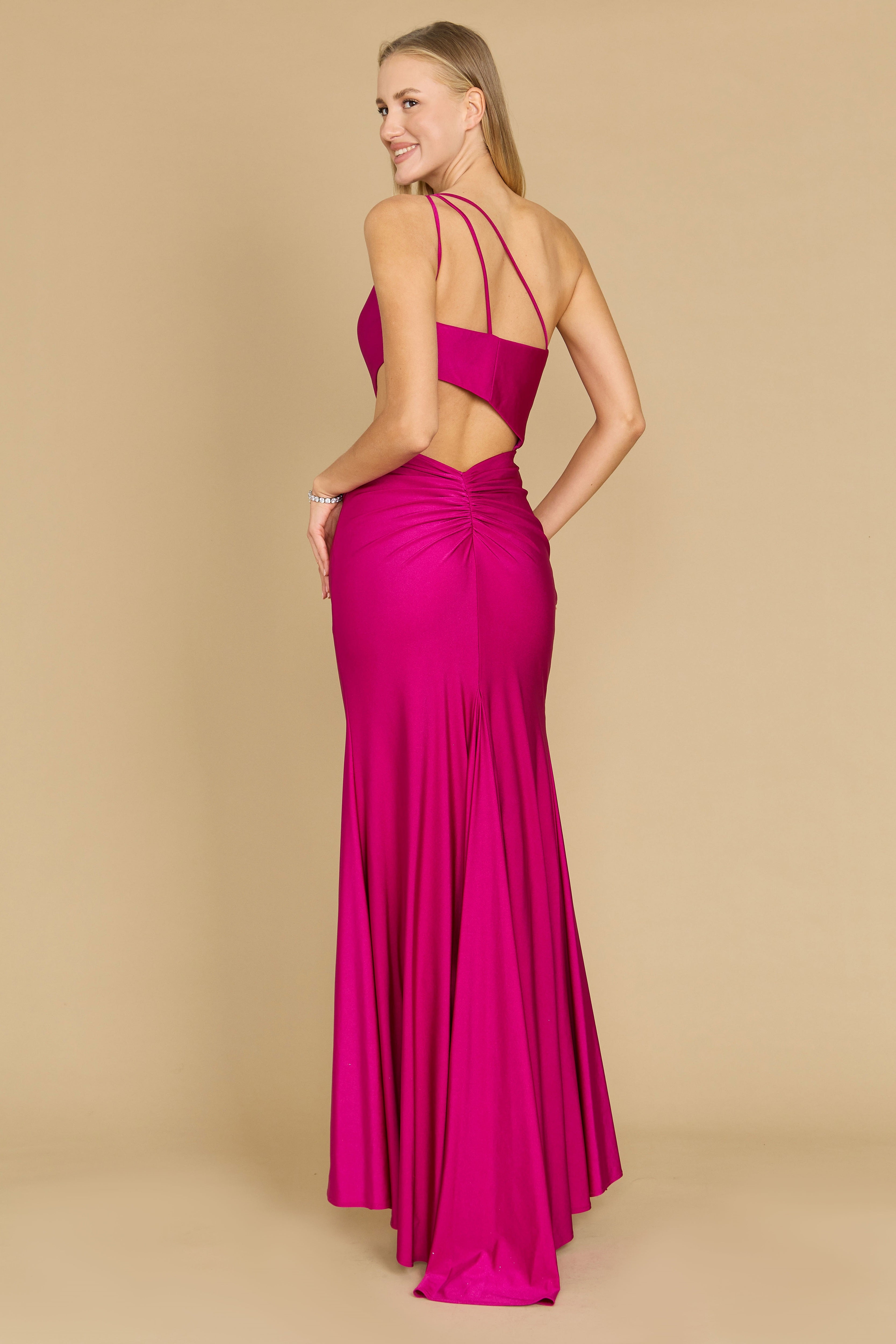 Kos Couture Vestido de Graduación Formal Sexy con Aberturas Laterales