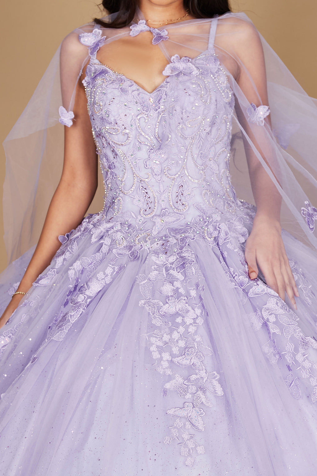 Kos Couture Vestido Largo de Quinceañera Sin Mangas Verde Cazador