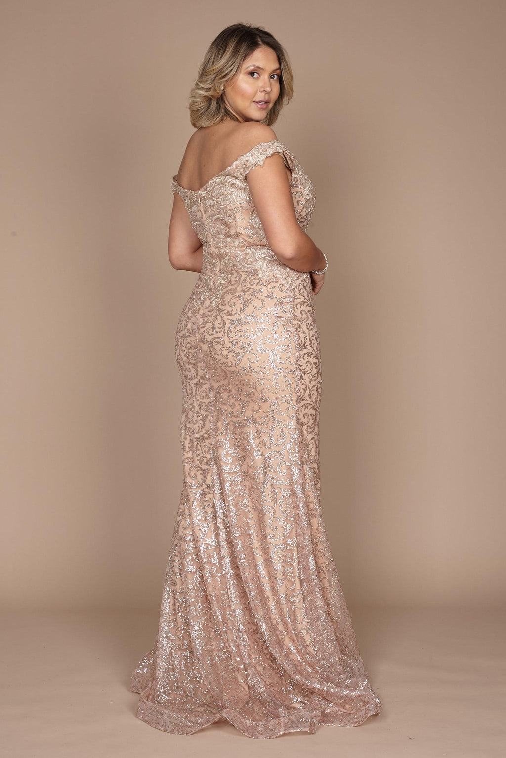 Kos Couture Vestido de Noche Ajustado Corte Sirena Formal